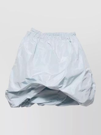 Prada taffeta skirt featuring gathered detail pockets