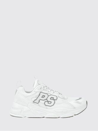 Plein Sport Leather and Mesh Low-Top Trainers with Contrast Monogram