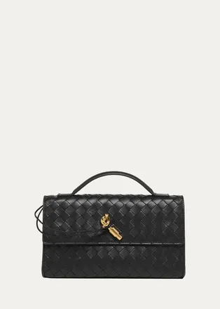 Bottega Veneta Andiamo Leather Clutch
