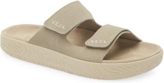 Veja Etna Suede Slide Sandal in Taupe Almond at Nordstrom, Size 41