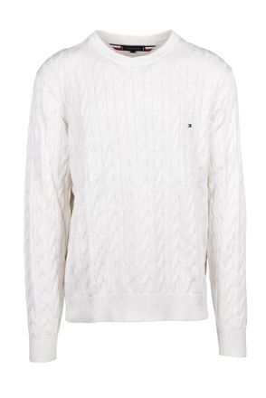 Tommy Hilfiger White Cable Knit Sweater