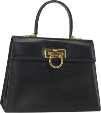 Ferragamo Pre-owned Handbags, female, Black, Size: ONE SIZE Pre-owned Handbag