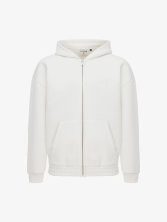 Genti Monogram Zip Hoodie | Off-white