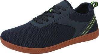 Generic Men Casual Sports Shoes Mesh Breathable Flat Bottom Lightweight Comfortable Walking Footwear for Daily (Blue, 5.5)