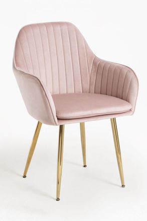 Regalos Miguel Sillas Comedor - Silla Chic Golden - Rosa
