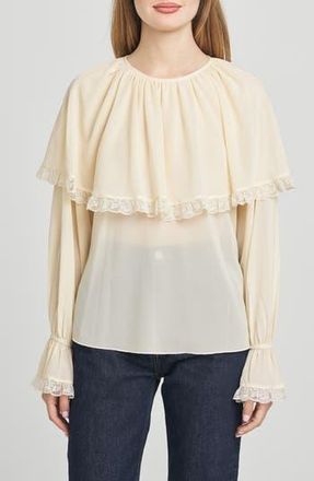 Wayf Mirabel Capelet Top in Antique Ivory at Nordstrom Rack, Size X-Small