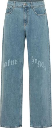 Palm Angels Light Blue Loose Jeans