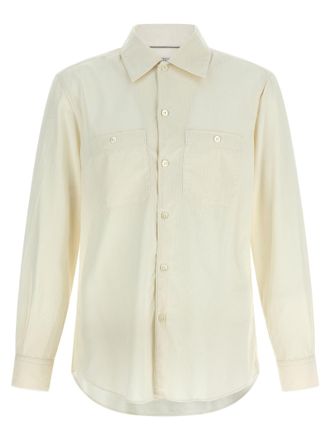 Brunello Cucinelli Corduroy Shirt Shirt And Blouse Beige