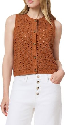 Scotch & Soda Openwork Sweater Vest in Roasted Pecan at Nordstrom Rack, Size X-Large