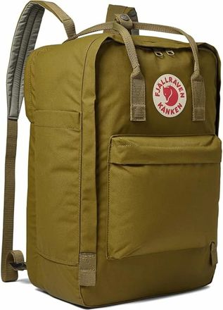 Fj&auml;llr&auml;ven K&aring;nken Laptop 17 - Heren - Tassen - Groen - Maat: ONE Size Nylon