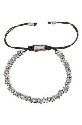 Eye Candy Los Angeles Mens Hugo Rondelle Slider Bracelet in Silver at Nordstrom Rack