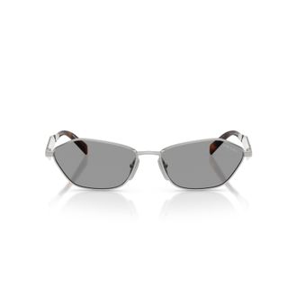 Prada Tortoiseshell Angular Metal Frame Detail Sunglasses
