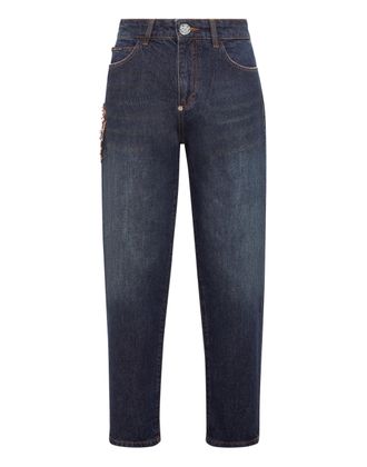 Philipp Plein Jeans Mom Pasvorm Paisley