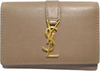 Saint Laurent Pre-owned Leren Sleutelhouder - Dames - Vintage Accessoires - Bruin - ONE Size - Leer - Vintage