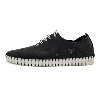 Eric Michael Womens Annie Whipstitch Detail Shoes In Navy