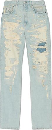 Acne Studios Vintage Effect Jeans - Heren - Regular Fit Jeans - Blauw - M - Leer - Jeans