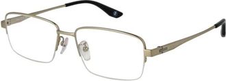 BMW Gouden Rechthoekige Optische Monturen - Heren - Brillen - Geel - ONE Size - Accessoires