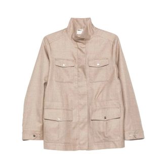 Herno Light Jackets, female, Beige, Size: XS Light Jacket
