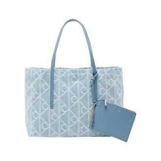 Calvin Klein Denim Jacquard Tote Bag - female - Calvin Klein - Shopping Bags - Blue - ONE SIZE - Bags