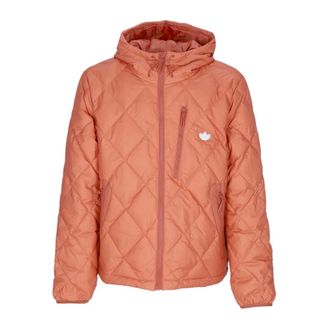 adidas Gewatteerd donsjack met verstelbare capuchon - Heren - Ski Jassen - Oranje - M - Polyester - Fitness