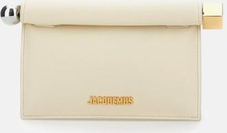 Jacquemus Ivory Rond Carre clutch