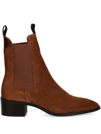 GANT 45mm pointed-toe heeled boots - Brown