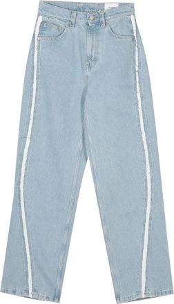 Axel Arigato Blauwe Straight Studio Streep Jeans - Dames - Regular Fit Jeans - Blauw - W27 - Katoen - Jeans