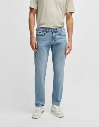 HUGO BOSS Mens Five Pocket Design Regular Fit Jeans - Blue - Size: 36W xl