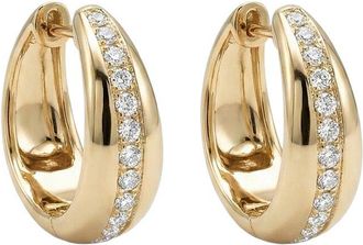 Sabrina Designs 14K 0.41 Ct. Tw. Diamond Hoop Earrings