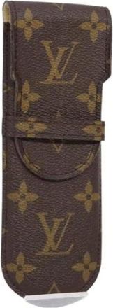 Louis Vuitton Pre-owned Accessories, female, Brown, Size: ONE SIZE Pre-owned Canvas Home-Office