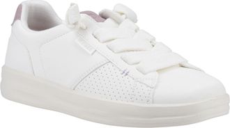 HeyDude Karina Duo Classic Polyurethane WoMens White Trainers Pu - Size UK 7