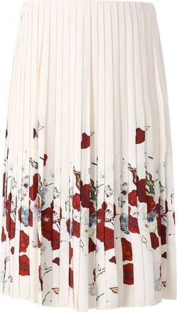 Khaite Anya Pleated Midi Skirt - Dames - Midirokken - Veelkleurig - L - Satijn - Rokken