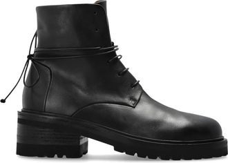 Mars&egrave;ll Calzone Laarsjes met Hak - Dames - Veterlaarzen - Zwart - 41 EU - Leer - Schoenen