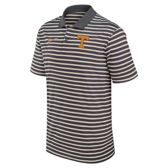 Nike Tennessee Volunteers Primetime Victory Striped Nike Mens Dri-FIT College Polo in Grey | 02LX0BCIUTN-QX7