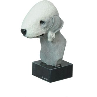 OEM Bedlington Terrier, Rothbury Terrier - Estatuilla Pintada, Figura, Realizada Por El Artista, Marca Art-dog