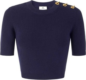 Elisabetta Franchi Mujer, Jerseys, Azul, Talla: S