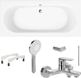 Villeroy & Boch Villeroy&boch - Pack Ba&ntilde;era 180 X 80 Villeroy Et Boch O Novo Con Pies Y Grifo