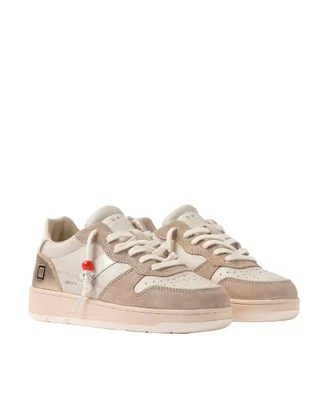 D.A.T.E. Womens Sneakers Court 2.0 Ivory Trainers