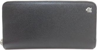 Dunhill Black Leather Long Wallet (Bi-Fold) (Pre-Owned)