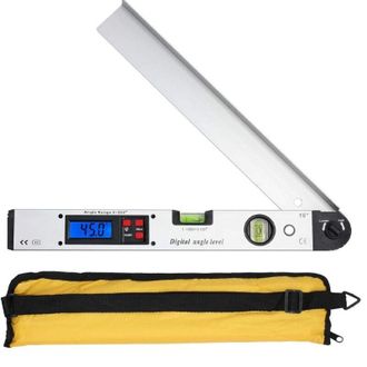 OEM Transportador De &Aacute;ngulos Digital De 400 Mm - Rango De Medici&oacute;n De 0 A 225&deg; - Pantalla Lcd Retroiluminada - Niveles De Burbuja Para Techos E Ingenier&iacute;a