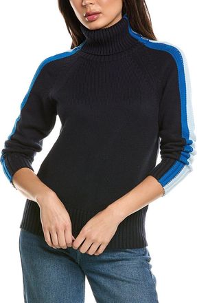 Brodie Varsity Roll Neck Cashmere-Blend Sweater