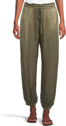 Michael Stars Pixie Joggers Womens Clothing Olive : XS (US 0-2) 27.5, Rayon/Viscose