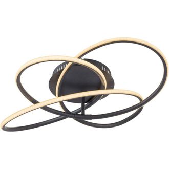 Globo Lighting Plaf&oacute;n - Panda - Negro - Metal - &Oslash; 60cm - Led - 67201s-30 - Globo