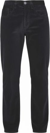 Dondup Broeken, Dames, Blauw, W28, Katoen, Pantalon met rechte pijpen van corduroy