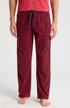 Majestic International Citified Flannel Pajama Pants in Cabernet Navy Trim at Nordstrom Rack, Size Medium