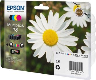 Epson Multipack 18 - 4 Colores Negro/cian/amarillo/magenta