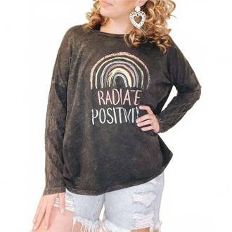 Promesa Radiate Positivity Tee In Black