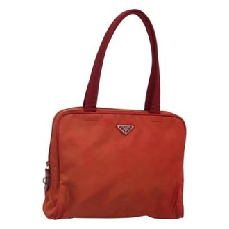 Prada Pre-owned Nylon handbags - Dames - Vintage Handtas - Rood - ONE Size - Nylon - Vintage