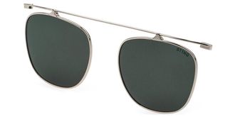 Sting AGST408 Clip-On Only Polarized 579P Mens Sunglasses Silver Size 51