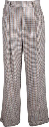 Weili Zheng Wool/Polyester Pants - Beige/Heavenly